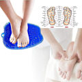 Miniatyrbild 3 av 4: Larger Shower Foot Scrubber Mat With Non-slip Suction Cups- Cleans, Smooths, Exfoliates And Massages Your Feet Without Bending, Foot Circulation And S Blue