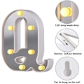 Miniatyrbillede 4 af 5: LED Marquee Bogstav Lys 26 Alfabet Lysende Bogstaver Skilt Perfekt Til Natlys Bryllup Fødselsdagsfest Julelampe Hjemmebar Dekoration B09 Q