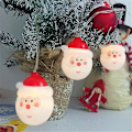 Miniatyrbillede 3 af 4: Juledekoration med LED-lys i resin, festlig bordpynt til julen (1 stk.)