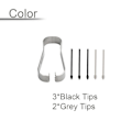 Miniatyrbild 3 av 3: Replacement Touch Stylus Tips S Pen Nibs For Samsung Galaxy Tab S6 S7 White and gray