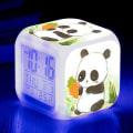 Miniatyrbild 1 av 3: Coscelia Panda Panda Alarm Clock Led Colorful Color Changing Square Clock Student Gift Creative Alarm Clock-style 18