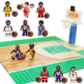 Miniatyrbild 2 av 4: Nba Basketball Court Building Blocks Star Jordan Kobe Minifigure Puppet Ornament Building Blocks B