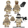 Miniatyrbild 3 av 5: Seals Minifigures With Weapons And Inserted Building Blocks Toy 12pcs