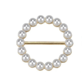 Miniatyrbild 1 av 3: Ladies Fashion Round Retro Scarf And Shirt Clip Button Pearl Corner Knot Button