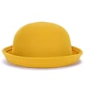 Parent-child Bowler Wool, Fedora Hats Dome yellow 54cm