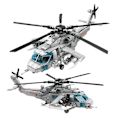 Miniatyrbillede 1 af 5: Helikopter Transport Byggeklodser