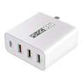 Miniatyrbilde 1 av 4: 4 Porter Pd+qc3.0 Adapter Usb Utgang Bærbar Hurtiglader 51w Adapter US Plug