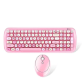 Miniatyrbild 1 av 3: Wireless Keyboard And Mouse Combination, Sweet Mixed Color Cute Keyboard And Mouse Combination, (light Pink Mixed)