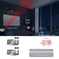 Miniatyrbild 4 av 4: Projection Alarm Clock For Bedroom Ceiling Digital Alarm Clock Radio With Usb Charger Ports, Led Screen Alarm Clock, 4 Dimmer, Dual Alarm Clock With 2