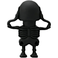 Miniatyrbillede 2 af 4: USB Flash Drive Sort Skelet 32GB Kranie Model Memory Stick USB 2.0 Disk