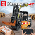 Miniatyrbilde 3 av 5: Teknisk Fjernstyrt Elektrisk Gaffeltruck Byggeklosser App Rc Biler Ingeniørkjøretøy Klosser Pedagogiske Leker For Barn Uten Original Esken