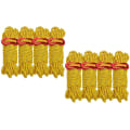 Miniatyrbild 1 av 4: 8pcs 8m Camping Reflective Tent Rope Tent Accessories Drawstring Wind Rope Buckle Outdoor Camping Tent Rope Set Yellow