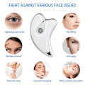 Miniatyrbild 4 av 5: Gua Sha Scraper Facial Massager Face Lifting Slimming Led Light Microcurrent Devices A10 white