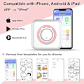 Miniatyrbild 2 av 5: Mini Pocket Sticker Printer, Bluetooth Wireless Portable Mobile Printer Machine Thermal Printer For Notes, Memo, Photo, Pocket Label Receipt Printer C option 3