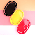Miniatyrbillede 1 af 2: 100 stk./50 stk. Madkurv Oval Form Service Plastik Pommes Frites Fastfood Opbevaringsplader Til Restaurant Green 50 Pcs