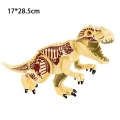 Miniatyrbild 1 av 3: Jurassic Dinosaur World Series Building Blocks Triceratops  Big Figures|blocks Beige tyrannosaurus
