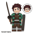 Miniatyrbild 2 av 4: 8pcs/set Demon Slayer Blocks Blade Inosuke Tanjiro Nidou Assembled Building Minifigure