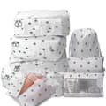 1 Set (8 Pieces) Travel Organizer Waterproof Organizer Cactus