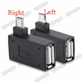 Miniatyrbild 3 av 4: Micro Usb Otg 90 Degree Adapter For Fire Stick Tv Snes Mini Classic Nes Mini With Power Supply, Left / Right Corner 2 IN1 OTG ADAPTER X1