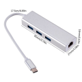 Pikkukuva 2 / 3: Type C uros Ethernet naaras + 3 X Usb 3.0 / 3.1 naaras