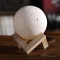 Miniatyrbilde 1 av 4: Novel 3D Fullmåneformet LED-lys Magisk Innendørs Soverom Leselampe Månelampe