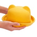 Miniatyrbilde 4 av 4: Bowlerhatt i ull for foreldre og barn, Fedora-hatter Dome camel 54cm