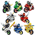 Miniatyrbilde 4 av 4: 8 stk. Ninja Figurer Sett Barneleker Shinobi Minifigurer Bursdagsgaver