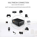 Pikkukuva 4 / 5: Älykäs projektori 4k Android 6.0 Hd 1080p Projektori Wifi Bluetooth Projektori Ulkokäyttöön Kotiteatteriin EU Plug