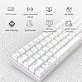 Miniatyrbild 2 av 4: Rk Rk61 Rgb Wireless/wired 60% Compact Mechanical Keyboard, 61-key Bluetooth Small Portable Gaming Office Keyboard, Suitable For Windows And Mac White