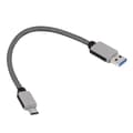 Pikkukuva 1 / 4: 0,2 m punottu USB 3.1 - USB Type-C USB-datan synkronointi- ja latauskaapeli puhelimelle