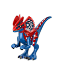 Miniatyrbillede 3 af 4: 8 stk. farverige dinosaur byggeklodser Triceratops Spinosaurus Små Partikler Samlet Legetøj Drenge Gave