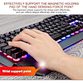 Miniatyrbild 5 av 5: Desktop Laptop Mechanical Keyboard Rgb Led Backlight Plug And Play Ergonomic Design Waterproof Gaming Keyboard Rgb Backlight Black
