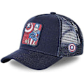 Pikkukuva 1 / 4: Mikki Snapback puuvillainen baseball-lippis & Dad Mesh / Trucker-hattu SUPER NAVY BLUE