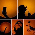 Miniatyrbild 5 av 5: 180 Degree Rotation Sunset Lamp,romantic Visual Sunset Projection Lamp,with Usb color 1