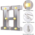 Miniatyrbillede 4 af 5: LED Marquee Bogstav Lys 26 Alfabet Lysende Bogstaver Skilt Perfekt Til Natlys Bryllup Fødselsdagsfest Julelampe Hjemmebar Dekoration B09 H