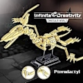 Miniatyrbillede 3 af 4: Jurassic Dinosaur Fossiler Byggeklodser T-rex Mosasaurus Triceratops Velociraptor Dyr Legetøj Julegaver Børn Drenge Ingen Original Æske