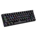 Ck62 Bluetooth Wired Mechanical Gaming Keyboard 61 Keys For Tablet Laptop Smartphone Motospeed black
