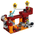 Miniatyrbilde 1 av 4: The Blaze Bridge Modell Byggeklosser Med My World Actionfigurer Klosesett Gaver Leker For Barn Gutter Jenter 378 Deler
