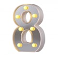 Miniatyrbillede 1 af 5: LED Marquee Bogstav Lys 26 Alfabet Lysende Bogstaver Skilt Perfekt Til Natlys Bryllup Fødselsdagsfest Julelampe Hjemmebar Dekoration B09 8