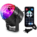 Miniatyrbild 1 av 5: Led Sound Activated Party Lights With Remote Control Dj Lighting Disco Ball Strobe Club Lamp 7 Modes Stage Par Light Magic Mini Led Stage Lights