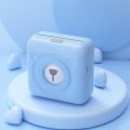 Miniatyrbild 2 av 4: Mini Printer, Wireless Thermal Label Printer, Sticky Note Receipt, Suitable For Android Ios Smart Phone Windows, With 6+1 Printing Paper Roll blue