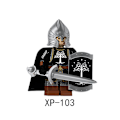 Miniatyrbild 2 av 4: 4pcs Lord Of The Ring Building Blocks Steel Duo Gun Infantry Archer Sword Infantry Minifigures Inserting Toy Building Blocks