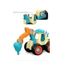 Miniatyrbillede 5 af 5: Møtrik Adskillelse, Læsning og Aflæsning, Konstruktionslastbil, Gravemaskine, Bulldozer, Pædagogisk Legetøjsbilmodel