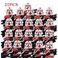 Miniatyrbild 1 av 4: 21 Pieces Of New Star Strom Wars Clone Trooper Compatible With 9488 Building Blocks Children's Toys