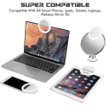 Miniatyrbild 4 av 4: Selfie Ring Light (2 Packs), 3 Light Modes Rechargeable Clip-on Phone Ring Light With 36 Led For Iphone/laptop/computer, Mini Selfie Light F