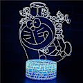 Miniatyrbild 1 av 4: 3D Illusion Lamp 7 Colors Optical Change Touch Light USB and Remote Control Art Deco Make A Romantic