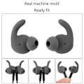 Miniatyrbillede 5 af 5: 6 Stk. In-ear Tip Cover In-ear Tip Blødt Silikone Læder Til Huawei Xsport/honor Am61 grey