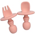 Miniatyrbild 3 av 4: Baby Training Spoon And Fork Set Apricot