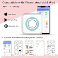 Miniatyrbild 2 av 5: Mini Pocket Sticker Printer, Bluetooth Wireless Portable Mobile Printer Machine Thermal Printer For Notes, Memo, Photo, Pocket Label Receipt Printer C option 5