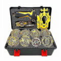 Miniatyrbillede 1 af 2: 8 stk. Beyblade Guld Takara Burst Sæt Snurretop med Greb Launcher Bærbar Æske